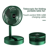 Portable Electric Mini Fan Foldable Telescopic fan with high Battery Life